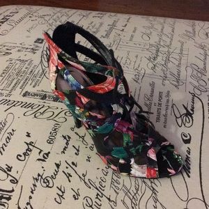 Floral Madden Girl Sandal Heels